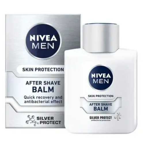 Бальзам після гоління NIVEA MEN Срібний захист з антибактеріальним ефектом, 100 мл
